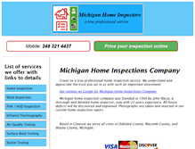 Tablet Screenshot of michiganhomeinspectors.org